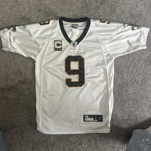 NFL White and Black Team Captain Jersey with Gold Accents